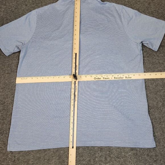 Peter Millar Summer Comfort Men's Xl Golf Polo Shirt White Legacy Athletic Club - Picture 9 of 9